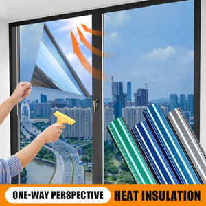 Película Arquitectónica para Ventanas de Visión Unidireccional de PTFE Gris Plateado, Protección Solar y Privacidad, para Cristales - Product Image 3