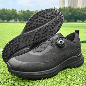 Chaussures <span class=keywords><strong>de</strong></span> <span class=keywords><strong>golf</strong></span> pour hommes et femmes, confortables, imperméables, avec bouton automatique, lacets rétractables, antidérapantes, avec clous fixes, chaussures <span class=keywords><strong>de</strong></span> <span class=keywords><strong>golf</strong></span> d'extérieur - Product Image 5