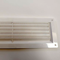 Grille de ventilation rectangulaire en plastique avec filtre anti-poussière, blanc standard 260*90, durable, installation facile pour immeuble de bureaux