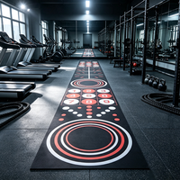 Rouleau de revêtement de sol en caoutchouc haute densité pour salle de sport - Tapis durables et amortissants pour centres de fitness professionnels