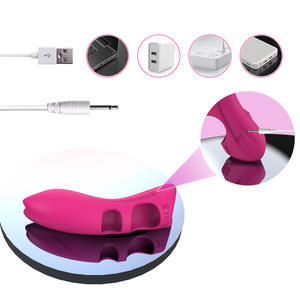 G-Punkt Klitoris Massage gerät Erotisches Sexspielzeug Elektrischer <span class=keywords><strong>Finger</strong></span> vibrator Vibration Fingerring <span class=keywords><strong>Finger</strong></span> hülsen vibrator für Frauen - Product Image 4