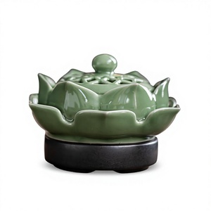 <b>Electric</b> Ceramic Censer Timer Frankincense Resin <b>Bakhoor</b> Sandalwood Essential Oil Summer Wood Incense <b>Burner</b> Incense - Product Image 5