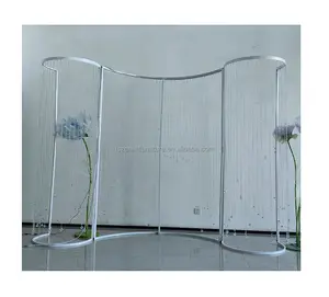 Wedding Supplies Clear Beads Curtain Pole Photo Booth Backdrop Stand For Wedding Events Decoration