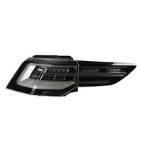 Luz Trasera LED XUNBAI Estilo Venom con Lente Roja y Fondo Blanco para VW Golf MK8 2021-2023 12V, Secuencial, con Función de Freno y Canbus