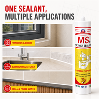 MS Sealant – Composé de liaison polymère modifié à durcissement rapide pour la décoration de bâtiments, l'étanchéité des fenêtres, des portes, du métal et du béton (vente en vrac)