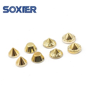 Đinh Tán Đinh Tán Màu Vàng Bán Chạy Đinh Tán Đinh Tán Nhựa Punk Hình Nón Trang Trí Cho Túi Giày Áo Khoác - Product Image 5