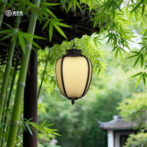 Outdoor <b>Chandelier</b> Waterproof New Chinese Style Garden Lamp Outdoor Garden Pavilion Corridor Balcony Villa Eaves Home <b>Chandelier</b> - Product Image 3