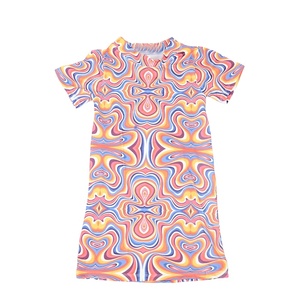 Nouvelle robe d'été personnalisée pour filles, motif pastèque, robe t-shirt pour filles - Product Image 4