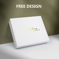 Boîte en papier avec inserts personnalisés pour dates Boîtes vides en chocolat Couleur blanche haut de gamme de luxe en stock prête à expédier
