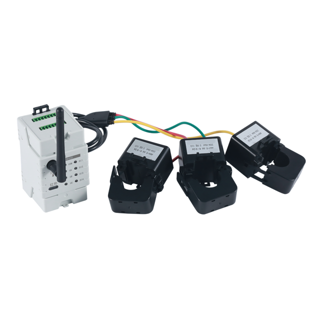 100A Direct Input 1-4 Channel Energy Monitor Wireless Remote Power Consumption Monitoring Meter for Condition Supervision