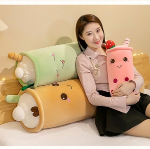 Peluche en forme de tasse de thé au lait aux fruits, grande et mignonne, de qualité douce, oreiller de sommeil pour bébé avec rembourrage en PP, type <span class=keywords><strong>bulle</strong></span> - Product Image 4