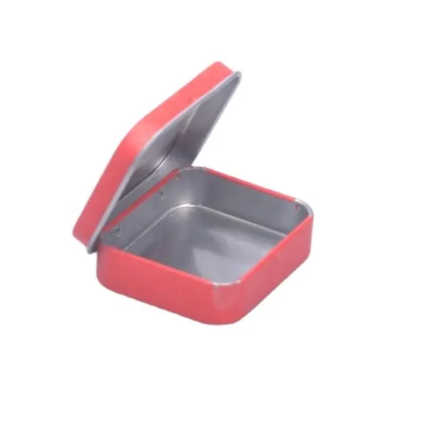 Kinder sichere Metall-Aluminium-Minz-Bonbonglas-Clamshell-Blechdose mit Klappdeckel