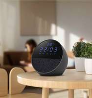 Funda de Tela y Plástico para Altavoz, Reloj Despertador Digital, Altavoz Estéreo Portátil de Cabecera con Pantalla, para Hogar, Oficina, Regalo