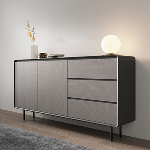 Buffet moderne Buffet Serveur Armoire <span class=keywords><strong>Salle</strong></span> <span class=keywords><strong>À</strong></span> <span class=keywords><strong>Manger</strong></span> <span class=keywords><strong>Console</strong></span> Table De Rangement Côté Armoire En Acier Inoxydable Salon Armoire - Product Image 2