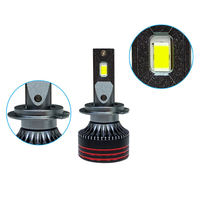 Phare de voiture LED H4 blanc 6000K 60W 12V-30V Ampoule de phare automobile ultra-lumineuse