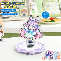 Drehbarer Acryl-Ständer, Individueller Anime- und Gaming-Display-Ständer, Geringe Mindestbestellmenge, Premium-Druck, Transparenter Acryl-Display-Ständer für den Schreibtisch