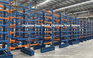 Blue Steel Cantilever Racks Double-Sided Adjustable Arms Powder Coated Warehouse <b>Storage</b> <b>System</b> - Product Image 6