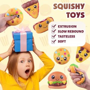 Anboor 6 Pcs Jouets Squishies Alimentaires TPE à Remontée Lente Anti-Stress pour Enfants de 2 à 4 Ans Unisexe - Product Image 2
