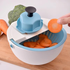 Multifunctional Manual <b>Vegetable</b> <b>Cutter</b> Slicer Dual-Purpose Washing Cutting Carrot Potato Shredder Kitchen Gadgets for Home Use - Product Image 2
