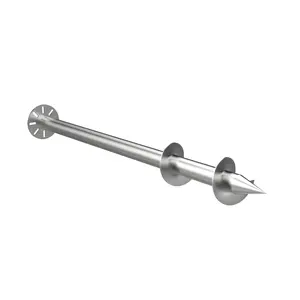 Double Blade Screw earth anchor supplier screw post ground spike