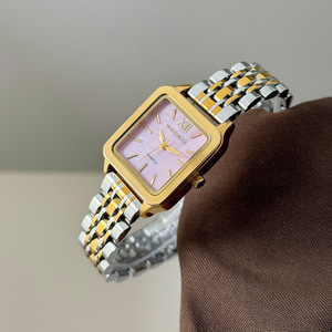 Reloj de Pulsera para Mujer DUKE NICLE 8639, Estilo Vintage de Hong Kong, Cuadrado, de Acero Sólido, con Movimiento de Cuarzo, Lujo Discreto para Negocios - Product Image 1