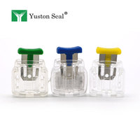 Sceau de compteur YUSTON YTMS002 en PC+ABS et acier inoxydable, inviolable, avec code-barres et numéro de série pour compteurs d'eau, d'électricité et de gaz