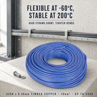 Câble en caoutchouc silicone 6AWG 16mm² 1000V, ignifuge, avec fil de terre en cuivre étamé pour câblage d'alimentation de batterie EV, drone, RC, personnalisable