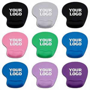 Tapis de souris léger personnalisé avec logo, repose-poignet en gel, design antidérapant pour utilisateurs de PC, employés de bureau - Product Image 1
