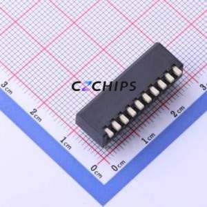 TPH110EZ DIP Switch Through hole Component (THT) Switch Piano Key Single Pole Single Throw 10 PC Pin - Product Image 1