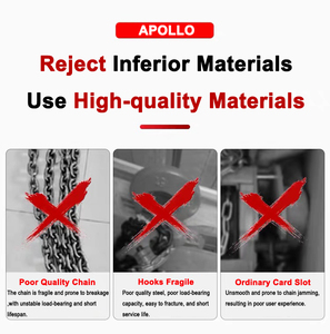 Kawasaki 1 tấn tay Palăng xích VC mô hình 3 Meter Lift G80 tải chuỗi an toàn móc CE GS chứng nhận cho công nghiệp nâng - Product Image 4