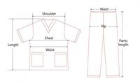 Ensemble de blouses et pantalons de travail unisexes à col en V et fermeture éclair, couleur unie, pour le personnel médical, les infirmières et les spas.