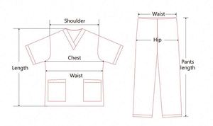 V Neck Zipper <b>Scrub</b> Top And Jogger Leg Pants <b>Set</b> Unisex Solid Color Medical Nursing Spa <b>Scrubs</b> Uniforms Medical <b>Scrubs</b> <b>Sets</b> - Product Image 6