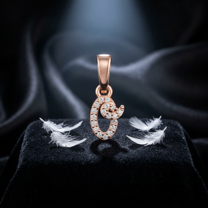 925 Silver Lab Grown Diamond Loop Pendant Elegant Curved Design Fine Jewelry Custom Luxury Pendant Bridal Gift Wholesale Jewelry - Product Image 1