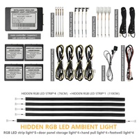 Productos de Tendencia 2022, Accesorios para Automóviles, Luz Ambiental RGB, Decoración Interior de Automóviles, Iluminación LED, Ambiente NS, RCM
