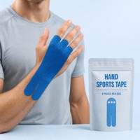Bande de kinésiologie pour doigts, bandage de main prédécoupé, autocollant élastique imperméable pour l'entraînement au basketball et au volleyball, vente en gros de bandes sportives