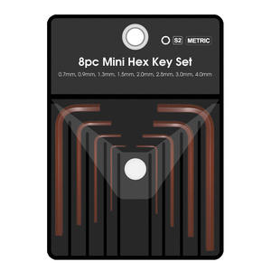 ชุดประแจหกเหลี่ยม Xi Meng Metric แบบ L ขนาดเล็ก 8 ชิ้น ชุบโครเมียม เหล็ก S2 เกรดอุตสาหกรรม ขนาด 0.74 มม. - Product Image 4