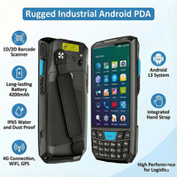 Android 9 dispositivo terminal portátil data Collector 1D escaneo de código de barras QR PDA para el inventario del almacén