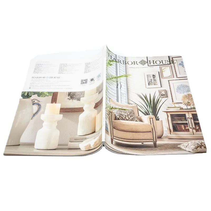 Stampa di riviste di stampa personalizzata eco-friendly scatola di cartone fattore diretto a basso costo stampa Offset di riviste di alta qualità