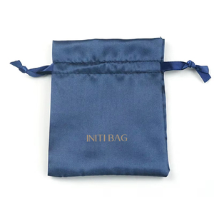 Custom Printed Logo Silk Jewelry <b>Dust</b> Pouch Gift Packaging Drawstring Velvet Satin <b>Bag</b> - Product Image 6