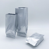 Sacs en plastique BOPP pour thé, emballage sous vide, imprimés en offset, recyclables, avec feuille d'argent brillante, pour poudre de lait, thé vert, biscuits