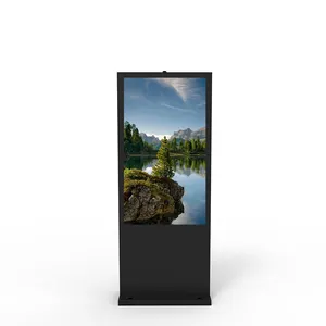 High Brightness Lcd Vertical Industrial Capacitive Screen Outdoor Info Kiosk Touch Digital 65 Inch LED Poster Screen