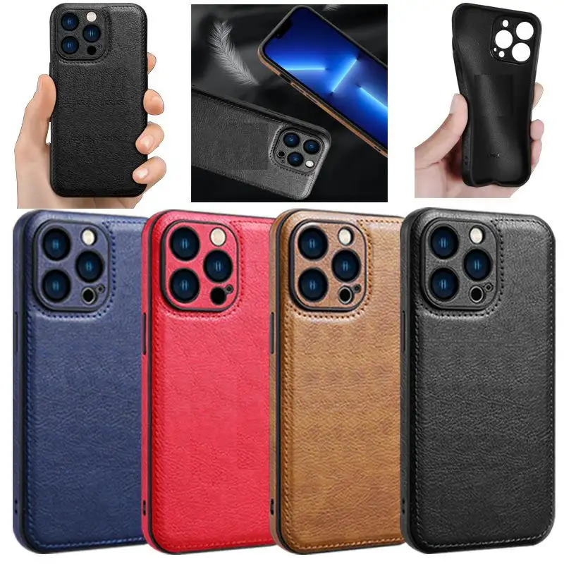 Leyi Luxury PU Leather Mobile Phone Cases For Iphone 14 Plus 12 13 14 Pro Max High Quality Business Mobile Phone Case For Iphone
