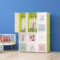 Nouvelle Armoire Pliante Portable en Plastique Facile à Nettoyer et à Assembler, Modèle 2025 – Organisateur de Rangement en Cube