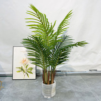 Palmier Bonsaï Artificiel en Plastique de 60-180 cm, Palmier Areca Artificiel, Plantes et Arbres Bonsaï pour la Décoration de la Maison et des Restaurants