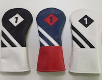 Conception personnalisée en gros pour les revendeurs de golf, housses de club de golf en cuir synthétique, housses de club de golf imperméables, accessoires de golf pour clubs de golf
