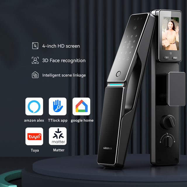 LEELEN Smart Lock Remote App Intelligent Control 3D Face Intelligent Door Lock