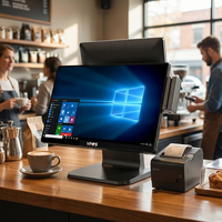 Высокопроизводительный POS-терминал Intel Core i5/i7, 15.6 дюймов, FHD, Windows 11 Pro, 8 ГБ/16 ГБ ОЗУ, 128 ГБ/256 ГБ SSD, Wi-Fi 6, емкостный сенсорный экран