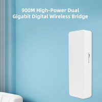 Pont sans fil extérieur haute puissance Point-à-point Réseau WIFI AP Relais Gigabit 5km Connexion un-vers-plusieurs Easyboost WB5891F