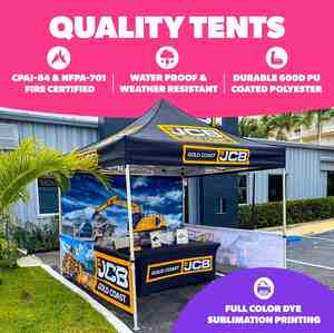 Tente publicitaire personnalisée, protection contre les rayons ultraviolets, résistante à l'eau, construction sur mesure, emballage personnalisé - Product Image 3