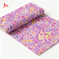 Tissu popeline 100% coton imprimé floral haute définition, 85 GSM, textile tissé léger pour vêtements